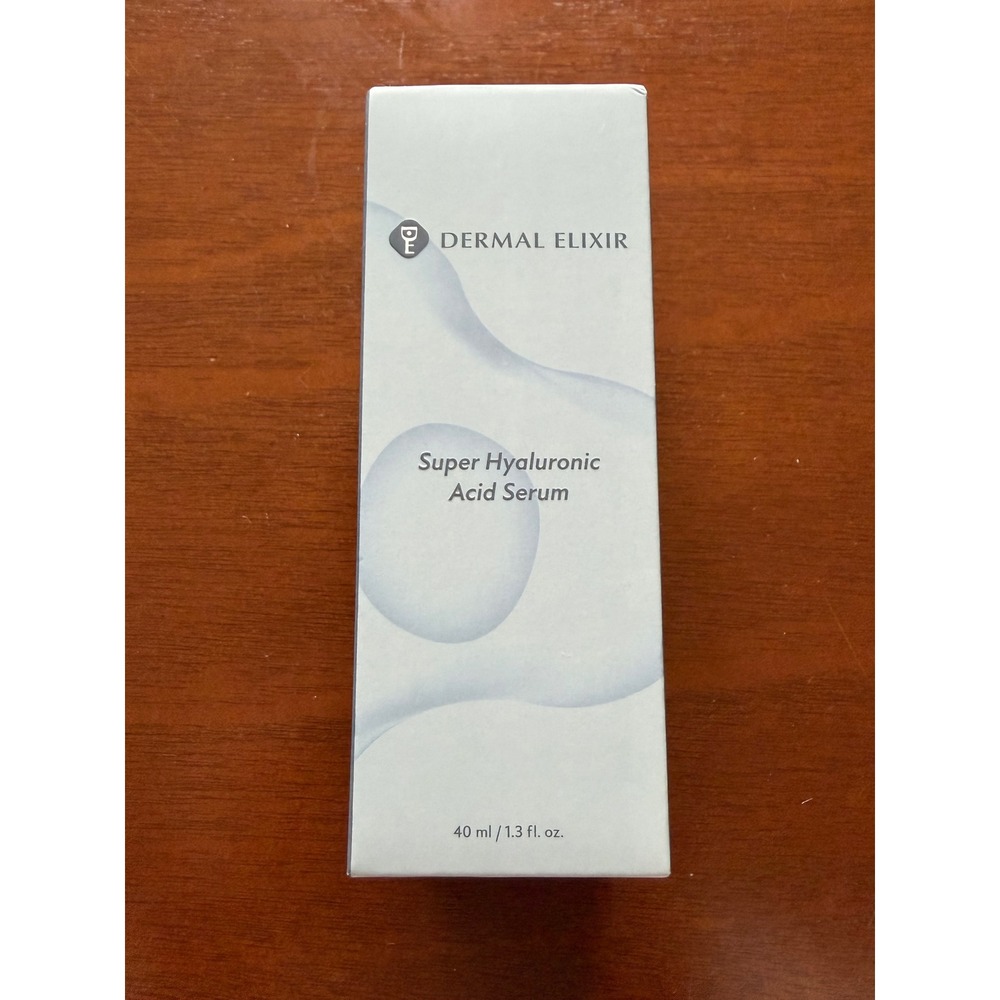 Dermal Elixir Super Hyaluronic Acid Serum‎ 40ml 1.3oz Hydrating Face Treatment